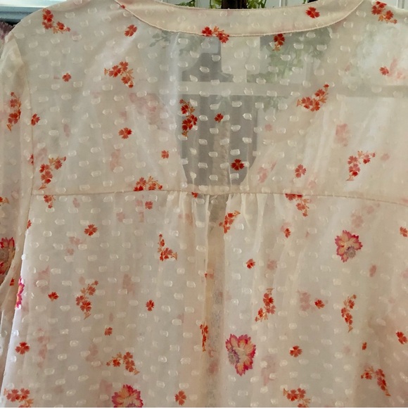 NWT! Fig & Flowers Anthropologie Boho Pheasant Top 2X - Picture 5 of 8